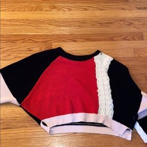 Color blocking sweater